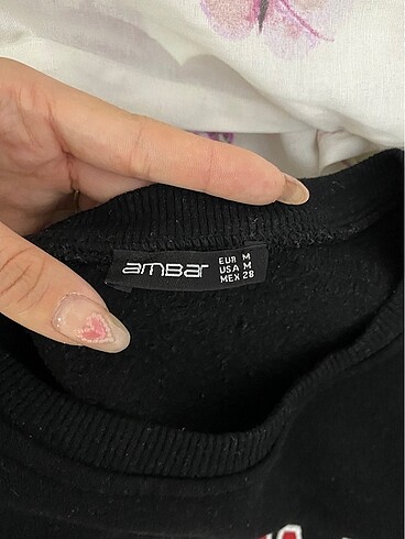 m Beden siyah Renk Bisiklet yaka sweatshirt