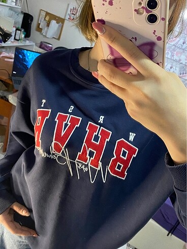 m Beden Madmext Bisiklet yaka sweatshirt