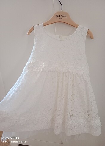 18-24 Ay Beden beyaz Renk Çok cici elbise