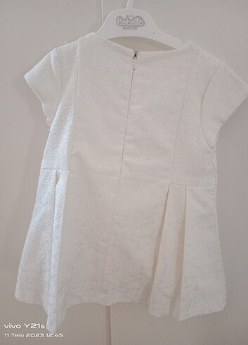 12-18 Ay Beden beyaz Renk Paulmark elbise 