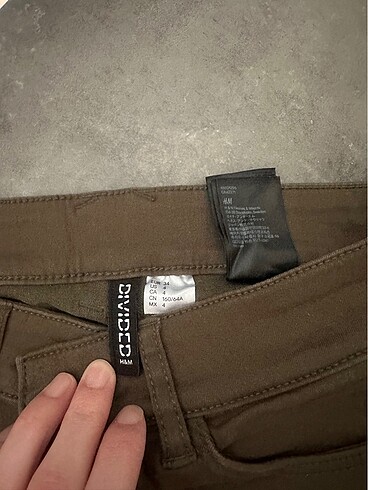 xs Beden haki Renk H&M pantolon jean