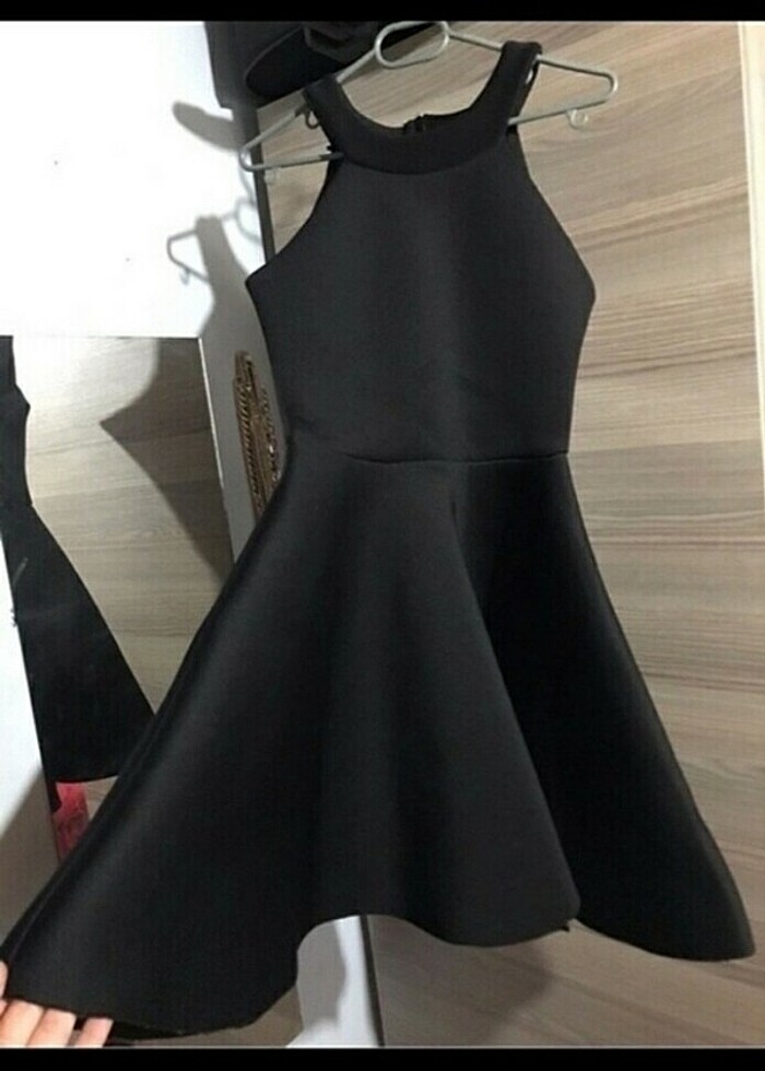 Siyah çan elbise - Görsel 2