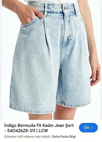 Kot şort jean