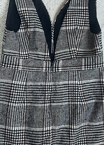 Ekose kısa salopet - Görsel 4