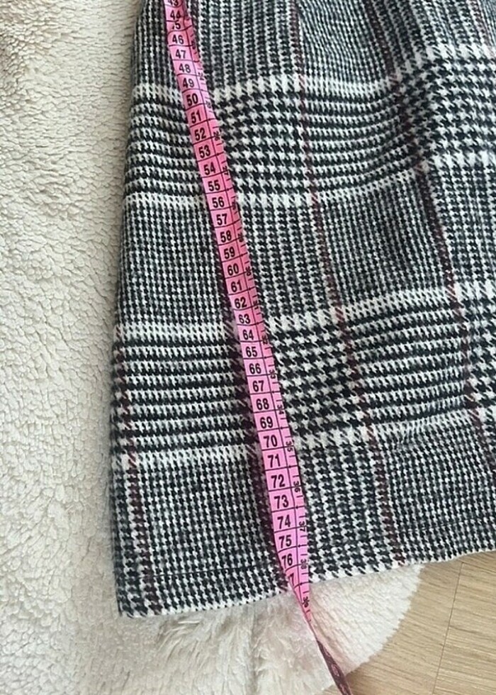 Ekose kısa salopet - Görsel 5