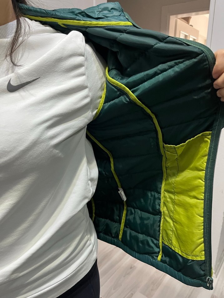 Yeşil Fermuarlı Kadın Ceket - Görsel 4