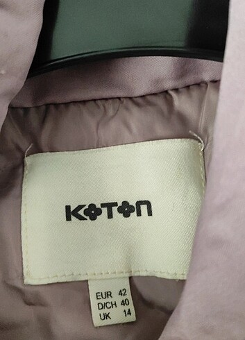 42 Beden Pembe koton mont