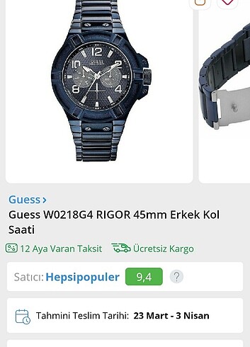 GUESS W0218G4 RIGOR TERTEMİZ SORUNSUZ 