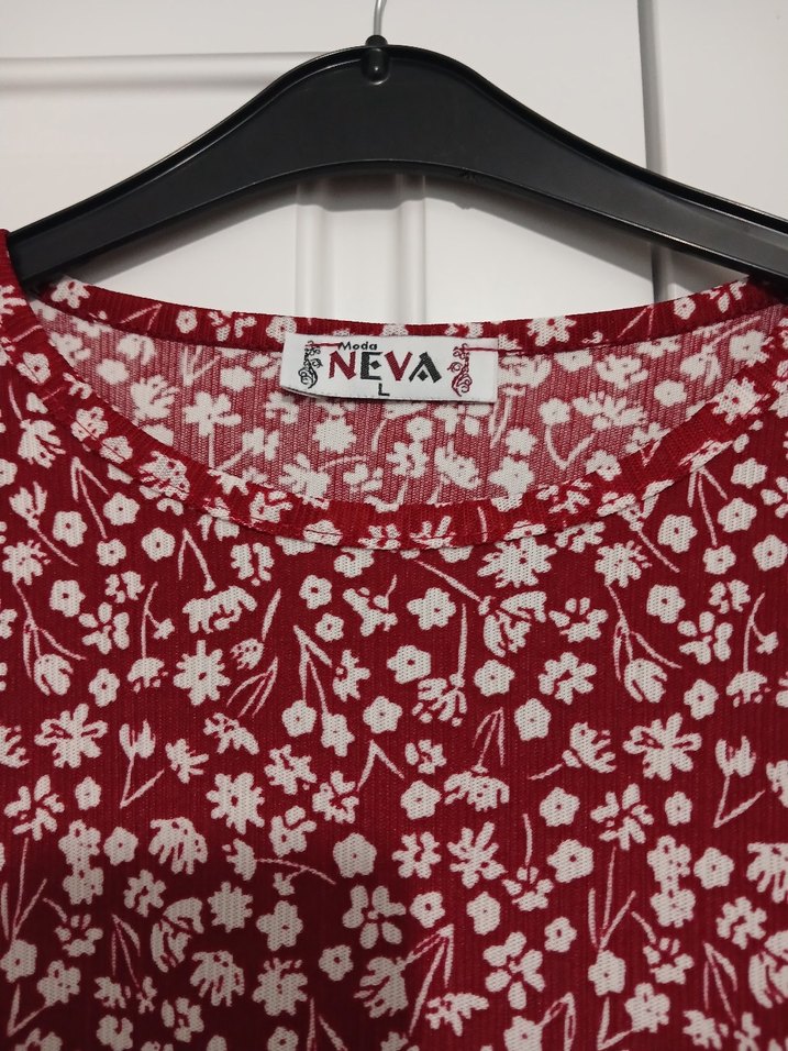 Bordo Uzun Kollu Piliseli Kadın Elbise - Görsel 5