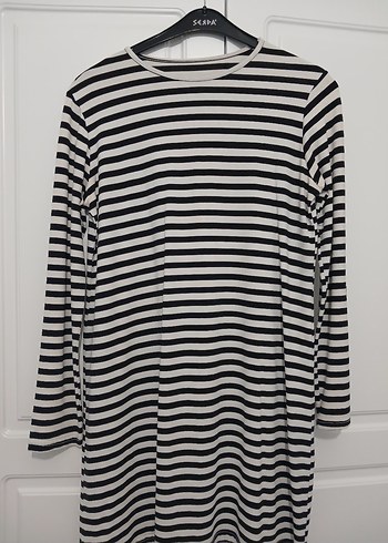 Siyah V Yaka Uzun Gösterişli Elbise - Görsel 5