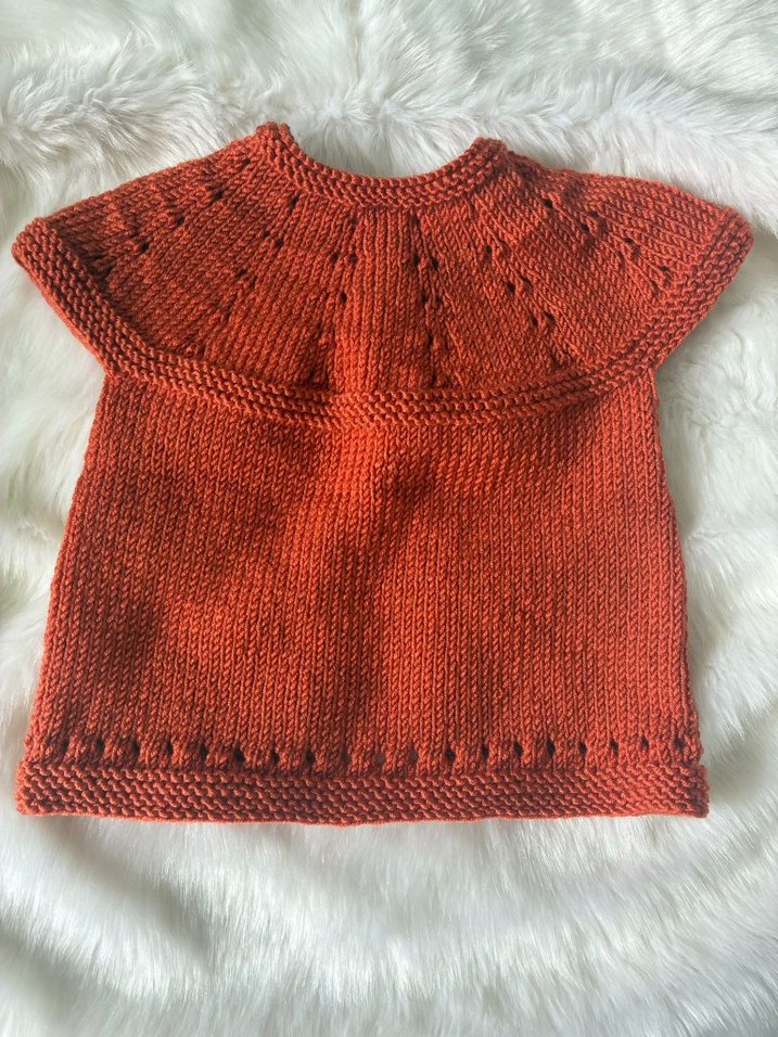 Kız Çocuk Kısa Kollu Örgü Hırka - Görsel 2