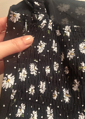 Çiçekli Mini Elbise - Görsel 4