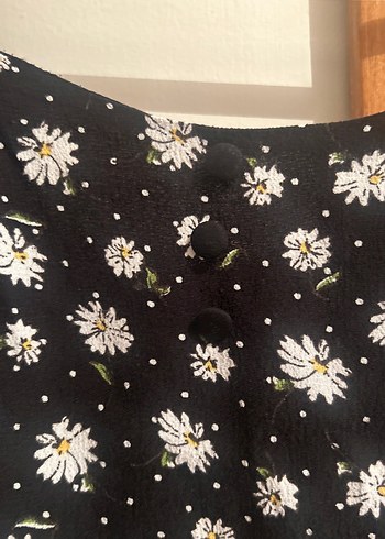 Çiçekli Mini Elbise - Görsel 2