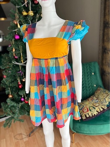 Retro elbise bohem