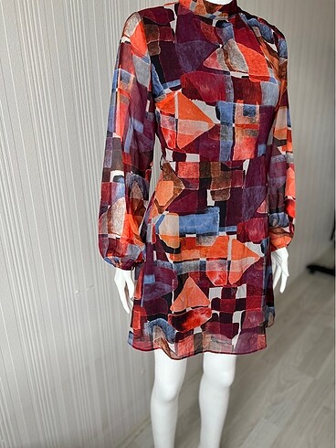 m Beden Retro elbise