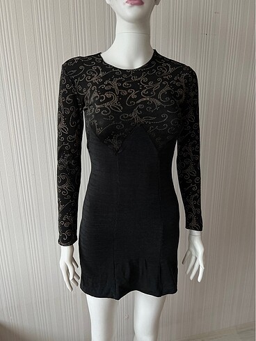 s Beden Siyah elbise #americanvintage #vintagegömlek #vintageelbise #el