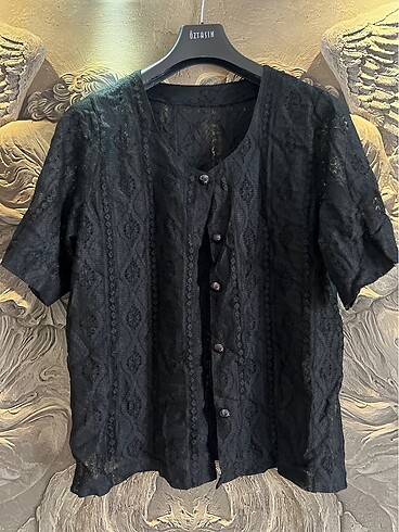 l Beden siyah Renk #Vintagegömlek #vintage #gömlek #elbise