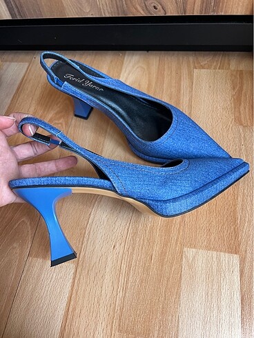 39 Beden #topuklu #ayakkabı #kot #denim topuklu