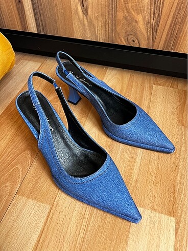 39 Beden mavi Renk #topuklu #ayakkabı #kot #denim topuklu