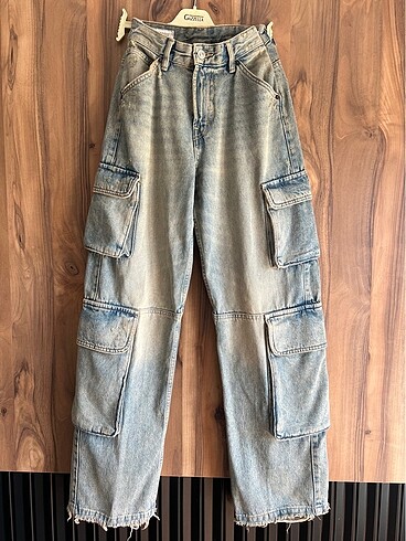 Zara #orjinal #zara #kargo #denim #pantolon