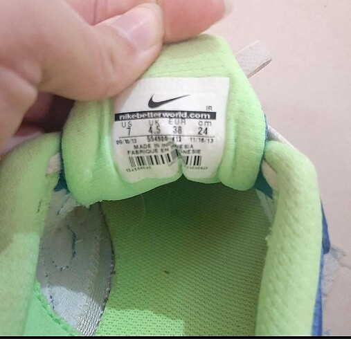 38 Beden mavi Renk Nike temiz