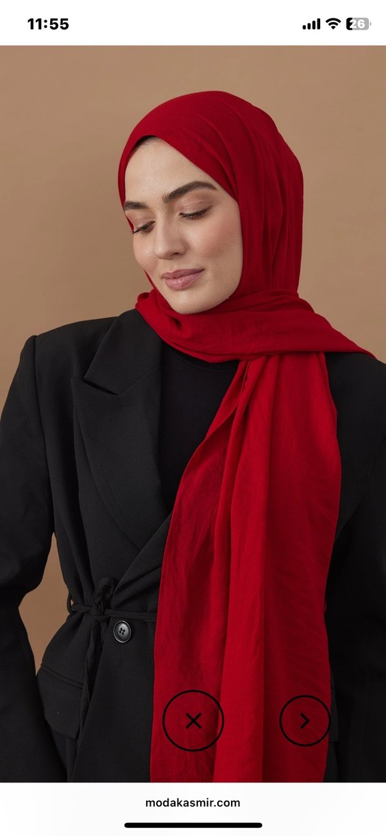 FRESHSCARFS KIRMIZI ŞAL - Görsel 2