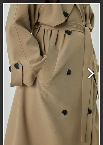 MANUKA Kadın Uzun Trençkot - Görsel 6