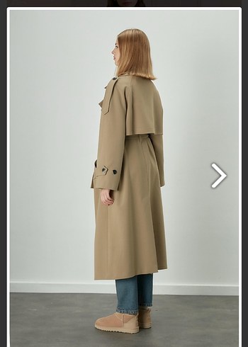 MANUKA Kadın Uzun Trençkot - Görsel 7