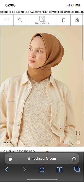 FRESH SCARFS PAMUK İPEK EŞARP