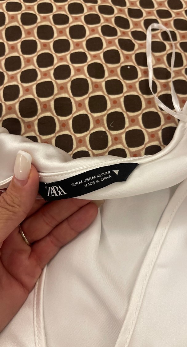 Beyaz Kadın Midi Elbise saten - Görsel 5