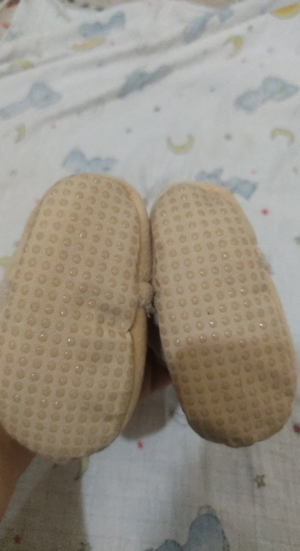 Kız Çocuk Kahverengi Peluş Ev Terliği - Görsel 3