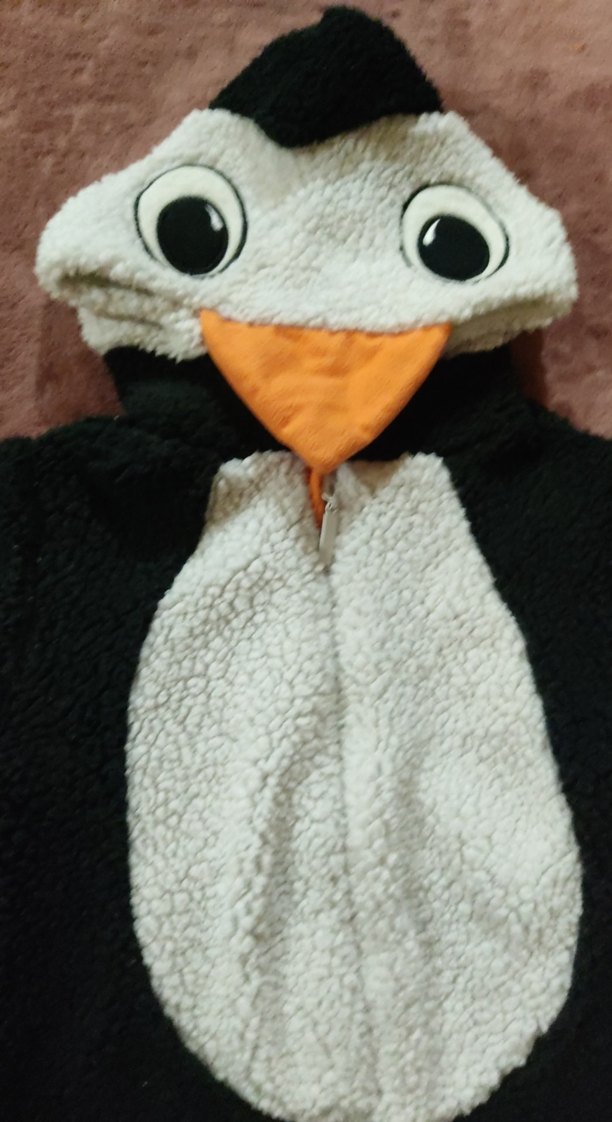 Siyah Beyaz Erkek Bebek Penguen Tarzı Tulumu - Görsel 2