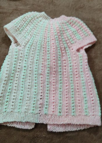 Kız Çocuk Pembe Örgü Hırka - Görsel 3