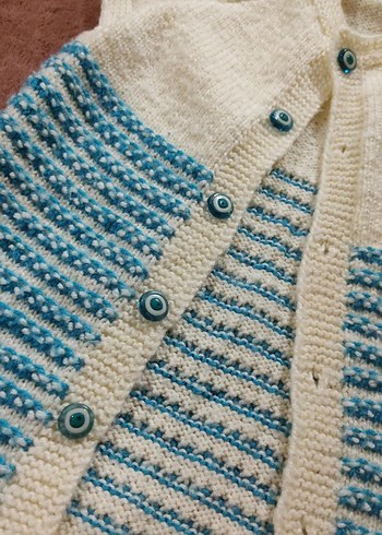 Kız Çocuk Örgü Kolsuz Hırka - Görsel 2