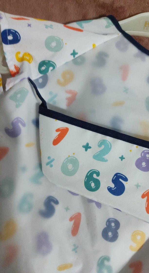 Renkli Baskılı Bebek Önlüğü ebebek - Görsel 2