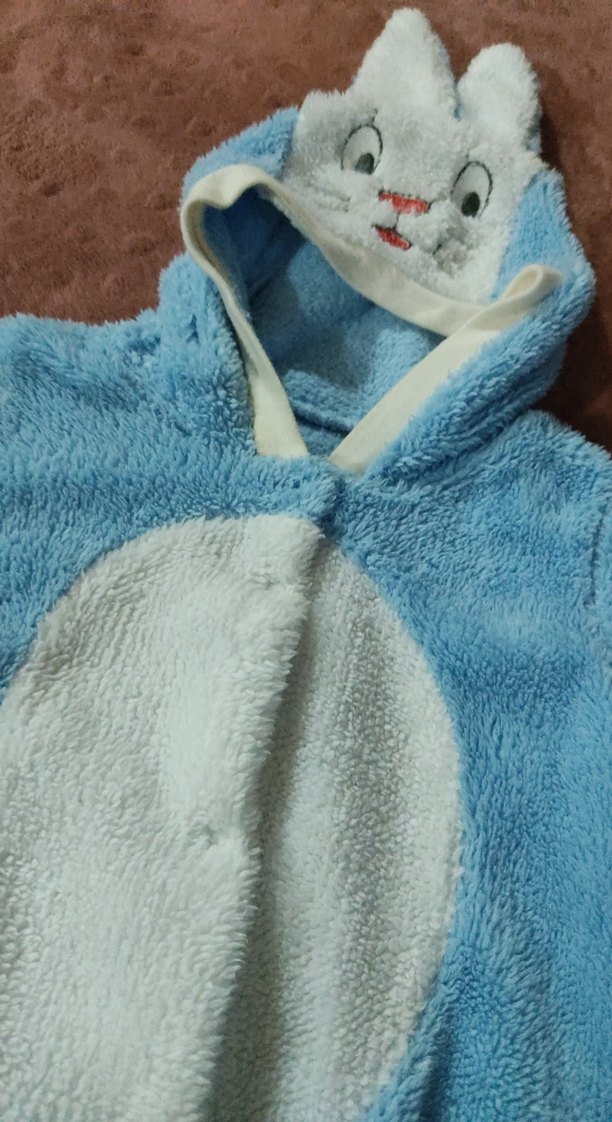 Mavi Kürklü Bebek Tulumu - Görsel 2