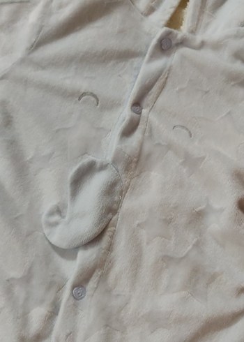 Mavi Peluş Erkek Bebek Tulum - Görsel 2