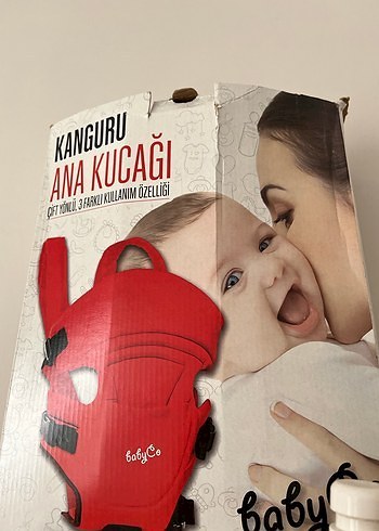 Kırmızı BabyCo Bebek Kanguru - Görsel 2