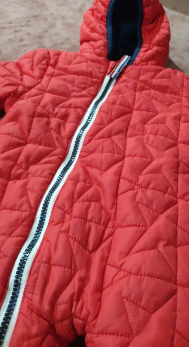 kırmızı Bebek Mont Tulum Fermuarlı - Görsel 2