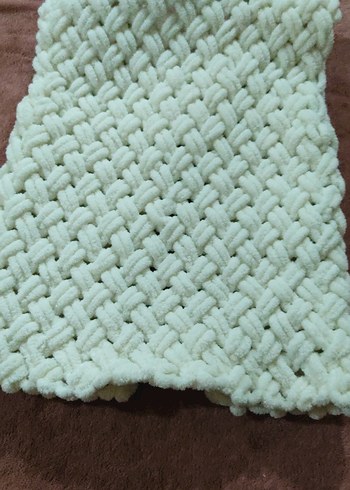 Kız Çocuk Örgü Bohem Düğmeli Yelek - Görsel 3