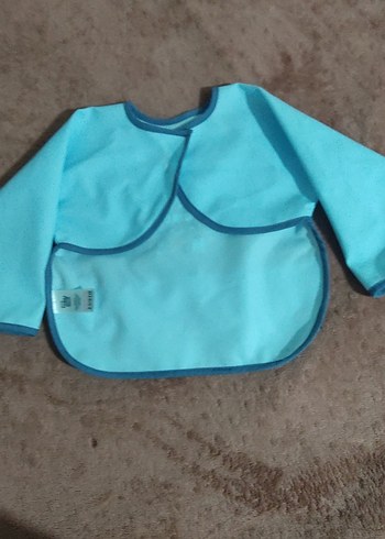 Uzun Kollu Renkli Baskılı Bebek Önlüğü ebebek - Görsel 3