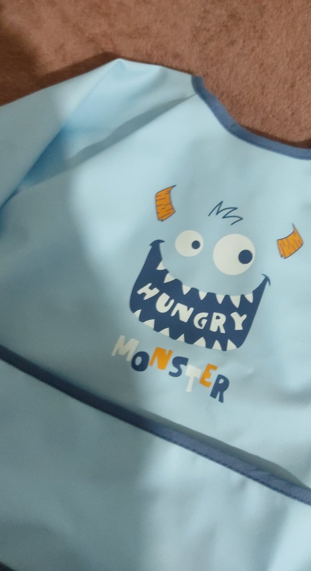 Uzun Kollu Renkli Baskılı Bebek Önlüğü ebebek - Görsel 2