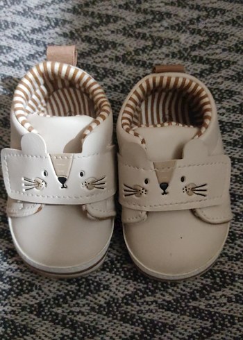 Beyaz Kürklü İlk Adım Ayakkabısı - Görsel 4