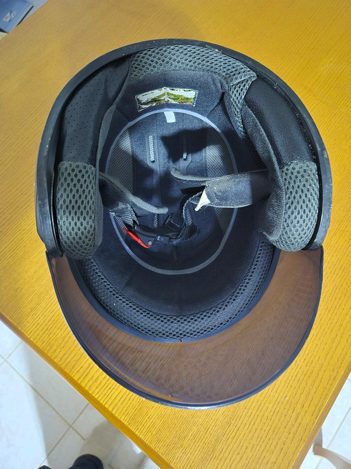 Siyah Kemerli Biker Motosiklet Kaskı - Görsel 4