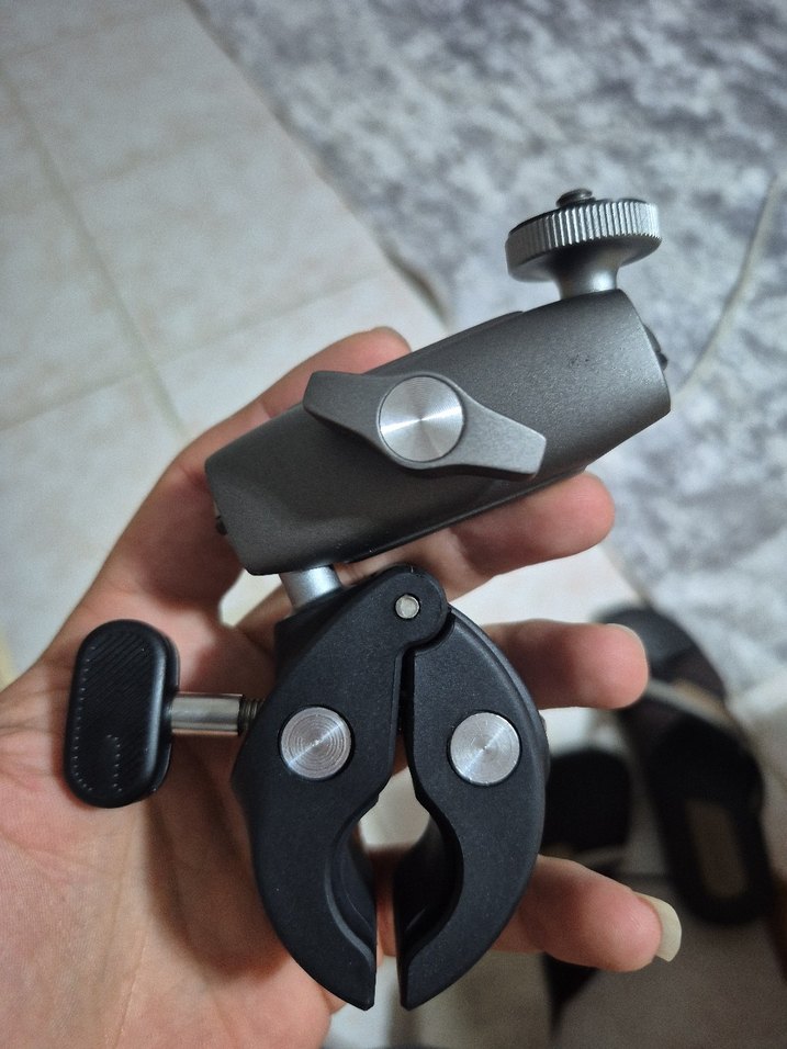 TELESIN Siyah Evrensel Tüp Kelepçe - Görsel 3