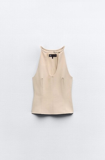 Zara Zara Esnek Halter Yaka Üst