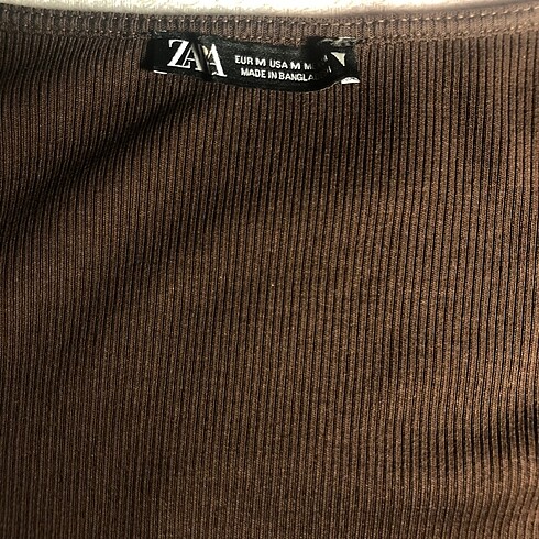 s Beden kahverengi Renk ZARA CROP