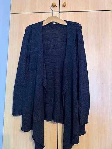 Örme lacivert oversize hırka