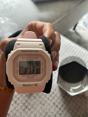 Casio Baby G Etiketli Toz Pembe/Krem Saat