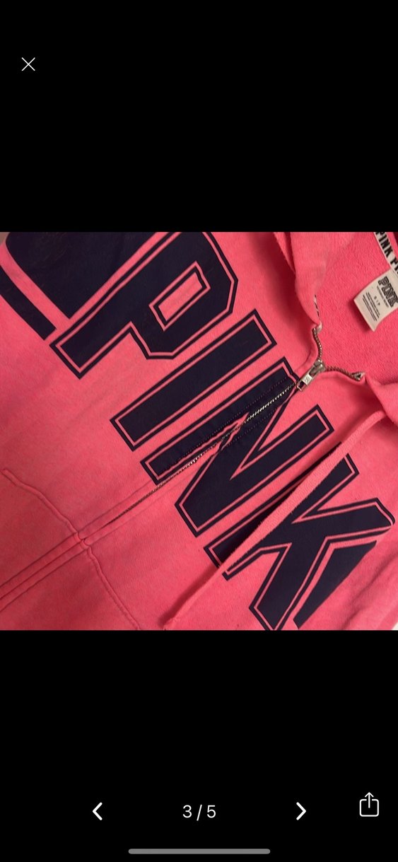 Pembe Kapüşonlu Fermuarlı Sweatshirt - Görsel 3